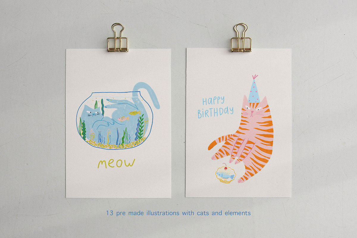 Cats Fan Club, an Animal Illustration by Annakniaz (Photo 6 of 14)