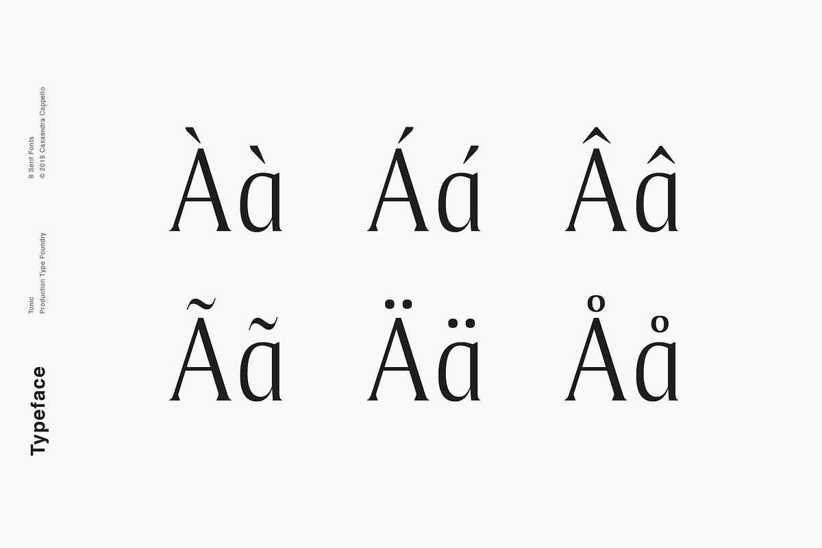 Tonic - Luxurious Serif Typeface preview 4