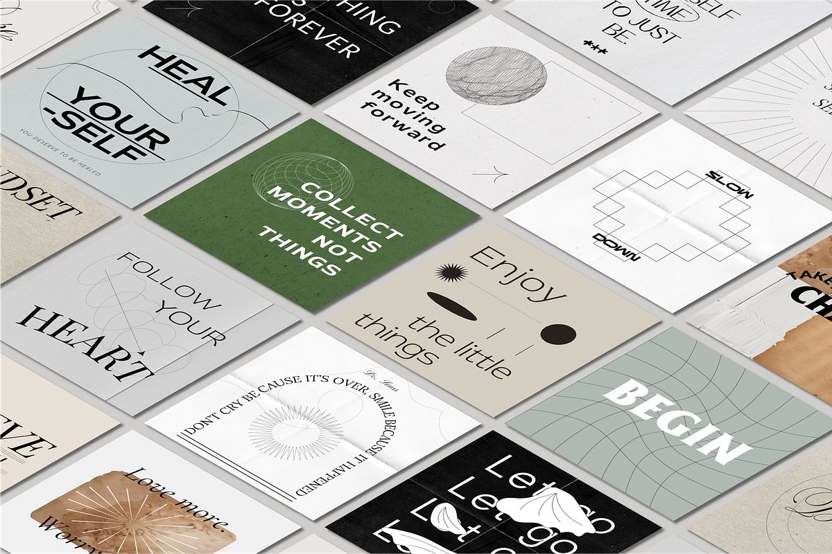 Powerful Instagram Quotes CANVA, a Social Media Template by Kimo Studio (Photo 2 of 9)