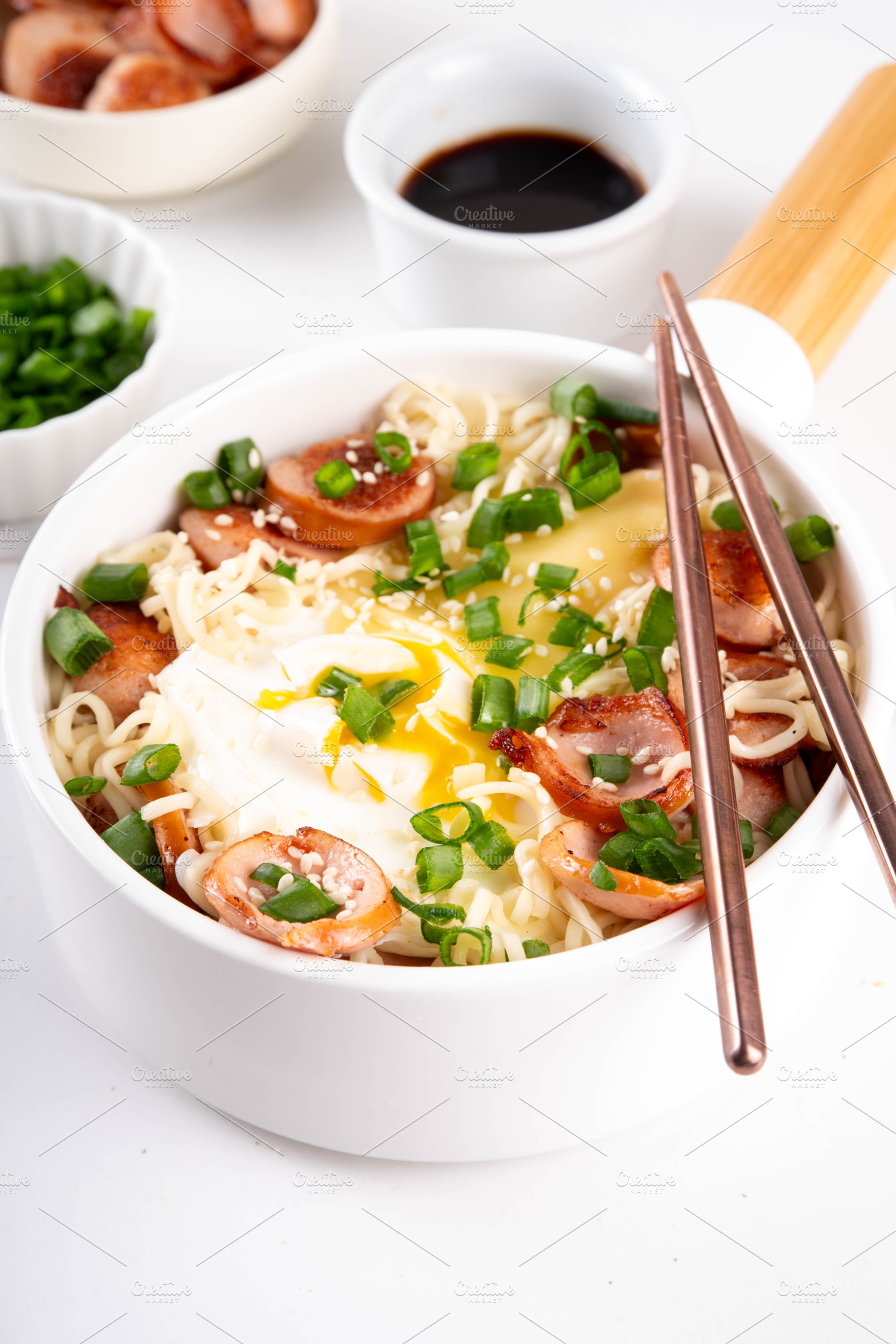 Korean style Cheese Ramen Noodles, a Food & Drink Photo by Rimma