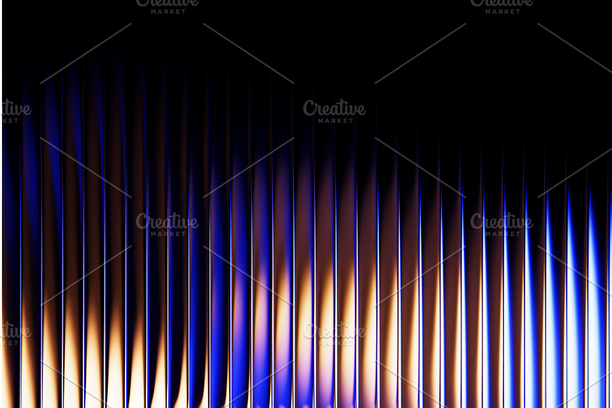 Neon ribbed fractal glass 3d, a Textures & Material 3D Model by Marozhkastudio