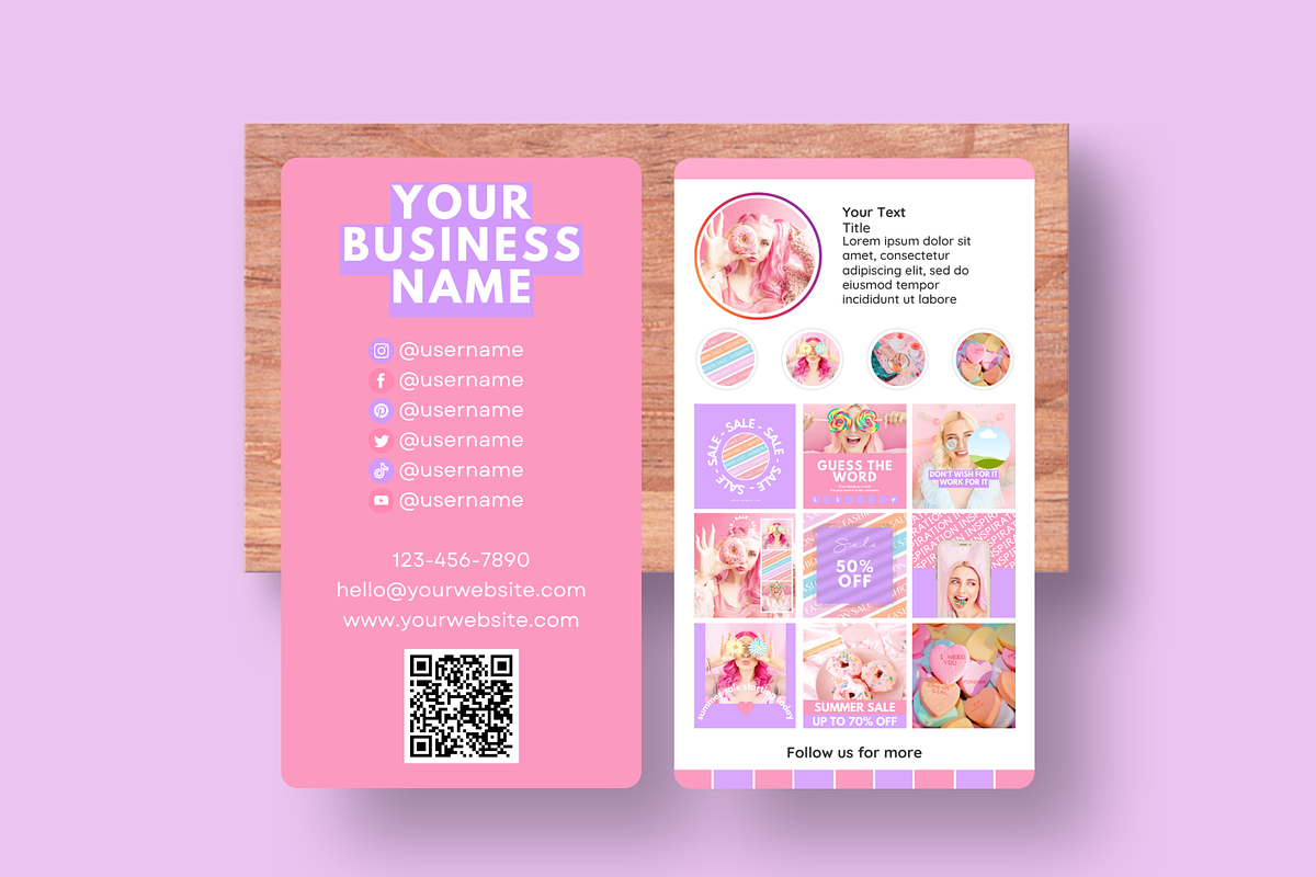 Business Card Template for Business, a Business Card Template by SunshineStudioBoutique (Photo 6 of 9)