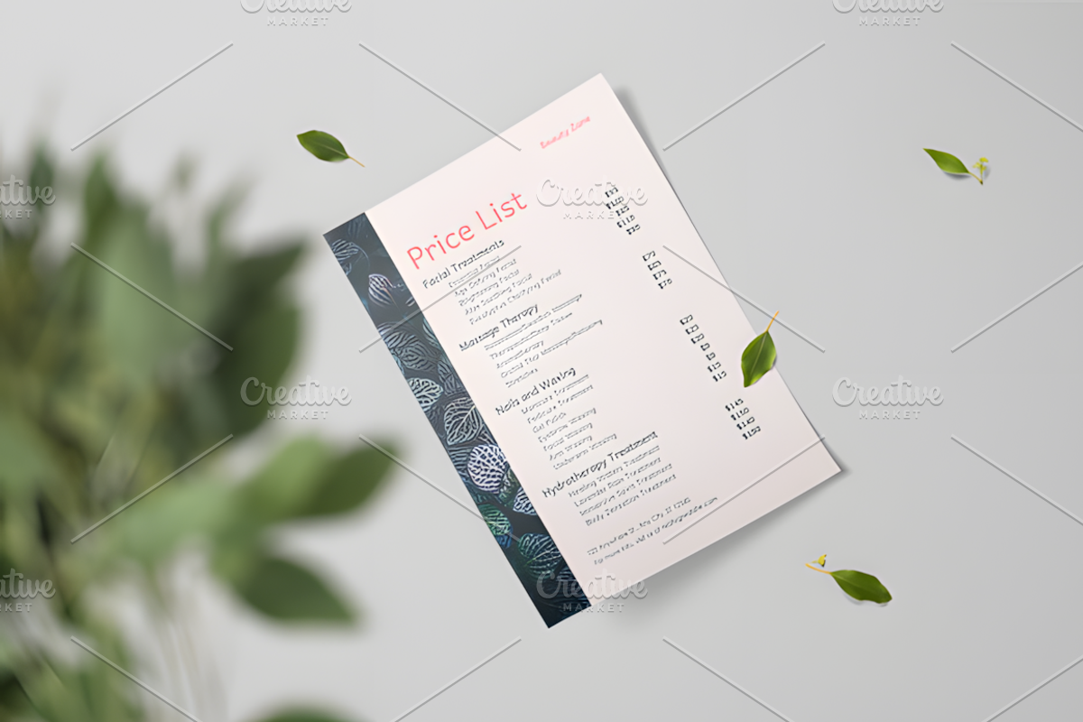 Editable Price List Templates, a Social Media Template by Ink Gallery (Photo 7 of 7)