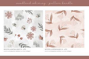 WOODLAND WHIMSY DIGITAL PAPERS DH