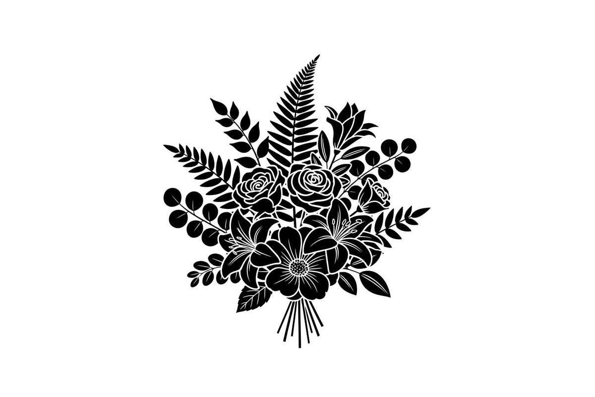 Floral Ornament Silhouette Bundle, an Illustration by BIPLOB EXPERT (Photo 17 of 51)