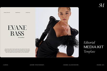Editorial Media Kit Template Canva