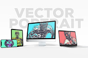 Vector Portrait Photo Effect, an Action Add-On by Amorjesu.com (Thumbnail 11 of 28)