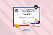 American Service Certificate Canva, a Card Template by Snapybiz (Thumbnail 3 of 11)