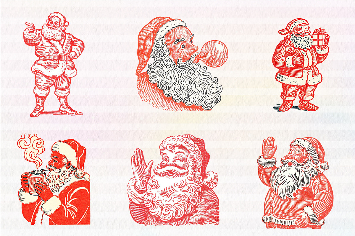 Hand-Drawn Santa Christmas Png, an Illustration by CreationArt (Photo 2 of 5)