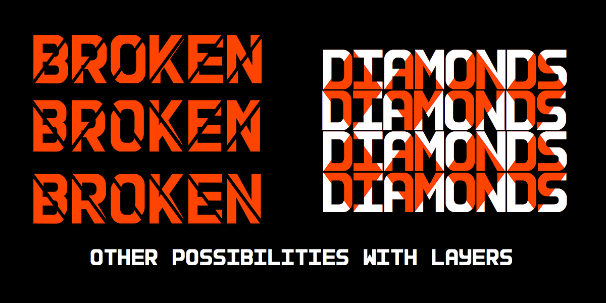 BigStripesMono, a Sans Serif Font by Ingrimayne Type (Photo 7 of 7)
