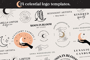 24 Celestial Logo Templates Pack