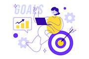 10 Business Goal Vector Illustration, a Finance Illustration by denayunebgt (Thumbnail 4 of 4)