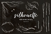 Silhouette Branch Vectors, a Decorative Illustration by aniunova (Thumbnail 1 of 4)