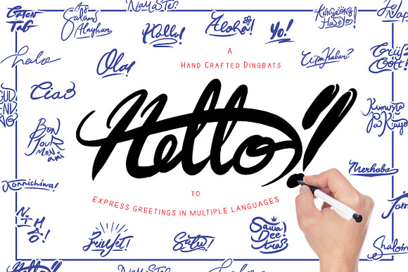 Hello Multilanguage Dingbats preview 7