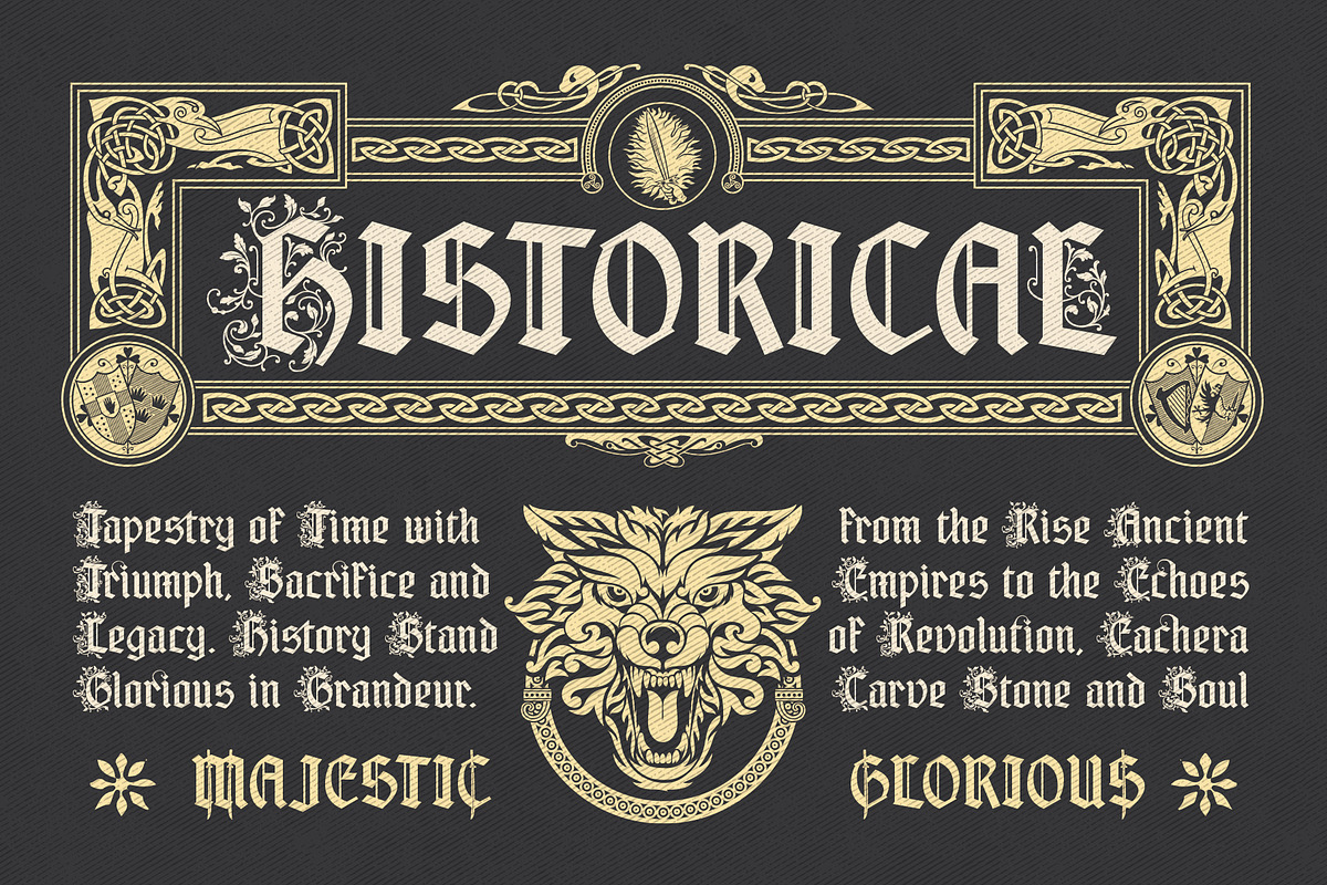 Soul Clock Typeface, a Blackletter Font by alit design (Photo 11 of 20)