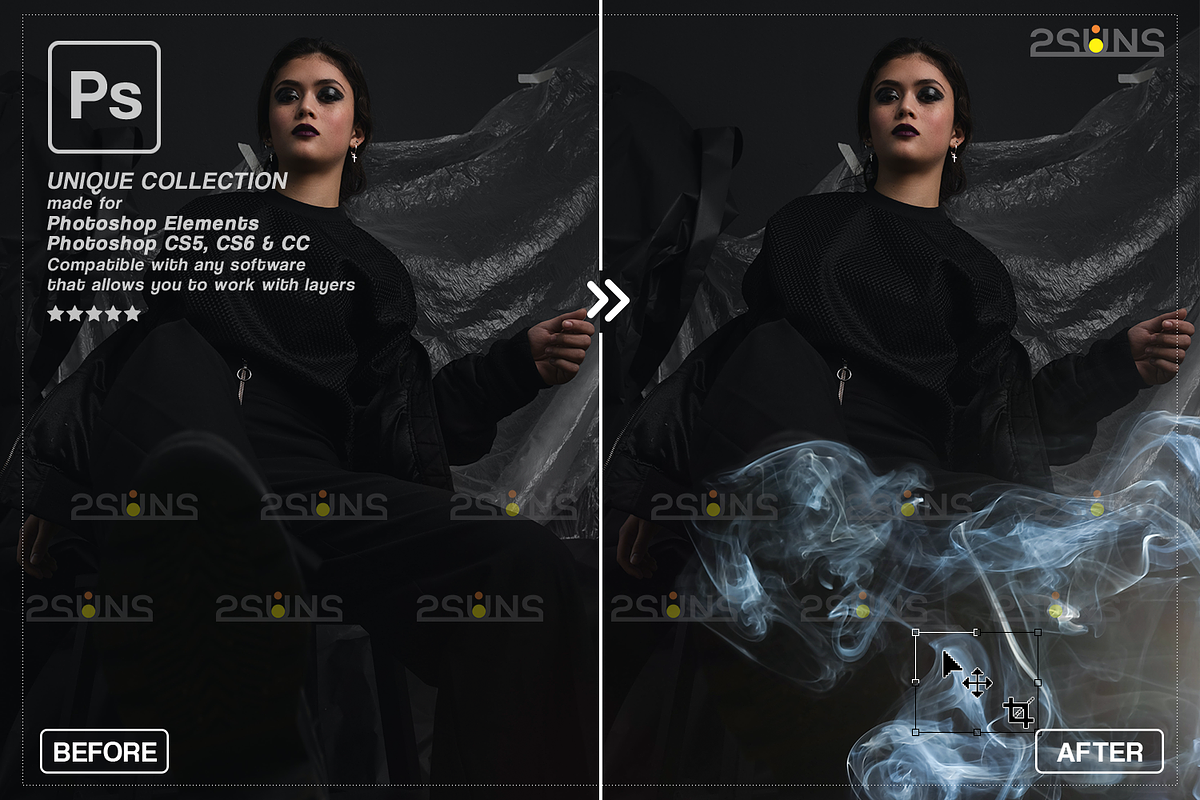 White smoke photo overlay, Fog, an Object Graphic by 2SUNS (Photo 4 of 9)