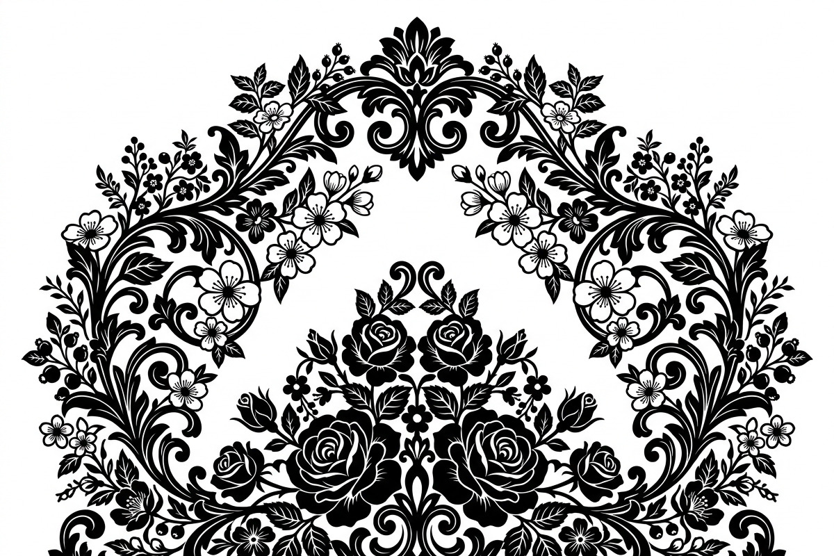 50 Elegant Floral Ornate Silhouette, a Decorative Illustration by Amazin_art (Photo 18 of 30)