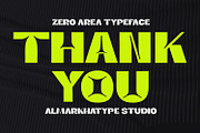 Zero Area – Bold Display Typeface, a Sans Serif Font by Almarkhatype (Thumbnail 3 of 15)