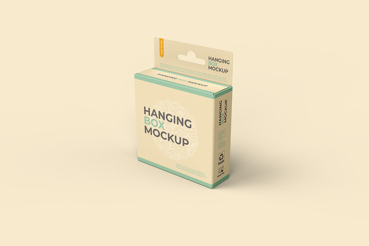 Hanging Box Mockups - 11 views, a Packaging Mockup by Illusiongraphic (Photo 3 of 24)