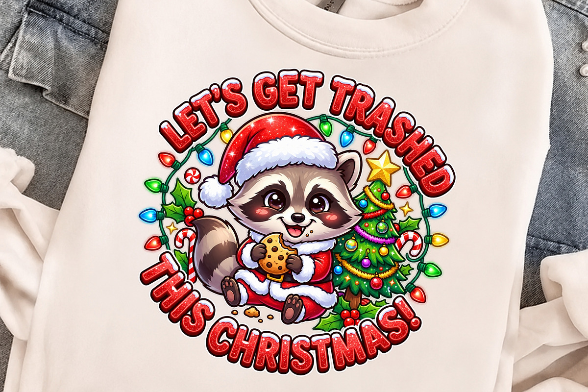 Funny Raccoon Christmas PNG Clipart, an Object Graphic by Zahyl Studio (Photo 4 of 7)