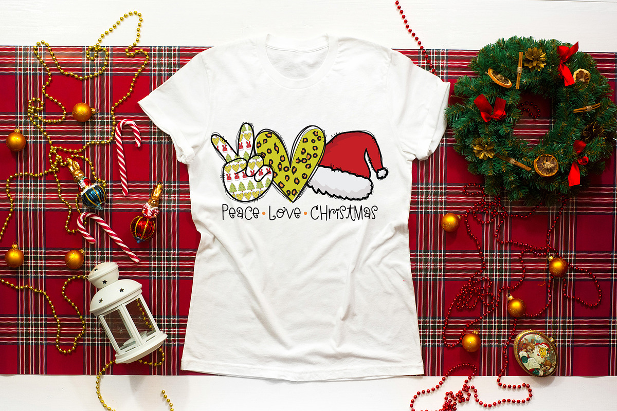 Peace Love Christmas PNG Bundle, a Graphic by CraftlabSVG (Photo 8 of 14)
