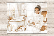 Neutral Autumn Junk Journal Kit, a Person Illustration by GlamArtZhanna (Thumbnail 10 of 10)