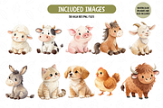 Barnyard Animals Clipart, an Object Illustration by TatiMockup (Thumbnail 2 of 8)