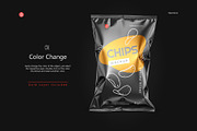 Glossy Snack Package Mockup - Front, a Packaging Mockup by HelenStock (Thumbnail 2 of 8)