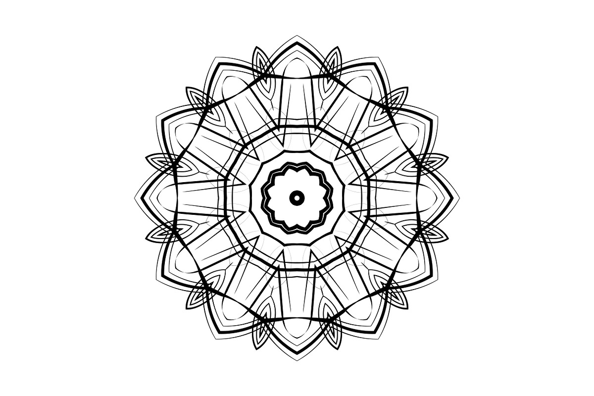 Elegant Mandala Line Art Collection, a Decorative Illustration by NJ Himel (Photo 40 of 101)