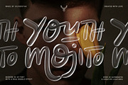 YOUTH MOJITO - A 3D Bubbly SVG Font, a Serif Font by SilverStag Type Foundry (Thumbnail 1 of 10)