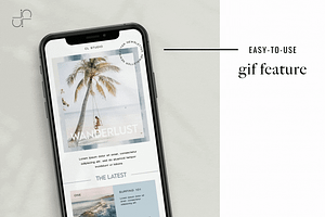 Tie Dye Newsletter Template Canva/PS