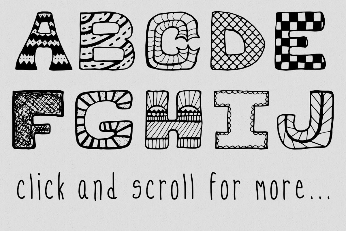 Zennadoo Font preview 3