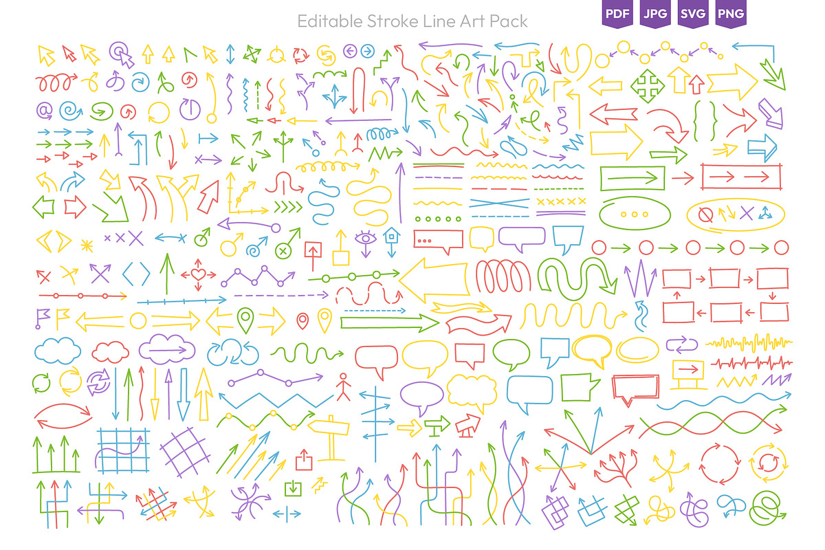 Vector Arrows Collection, an Object Graphic by Ilia Design (Photo 2 of 9)