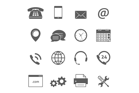 Contact Us Icons