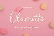 Olamitte Monoline Handwritten Font, a Handwritten Font by Seagulls Creative (Thumbnail 1 of 9)