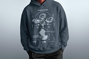 Oversized Men's Hoodie Mockup, a Hoody Mockup by Design Squad (Thumbnail 3 of 4)