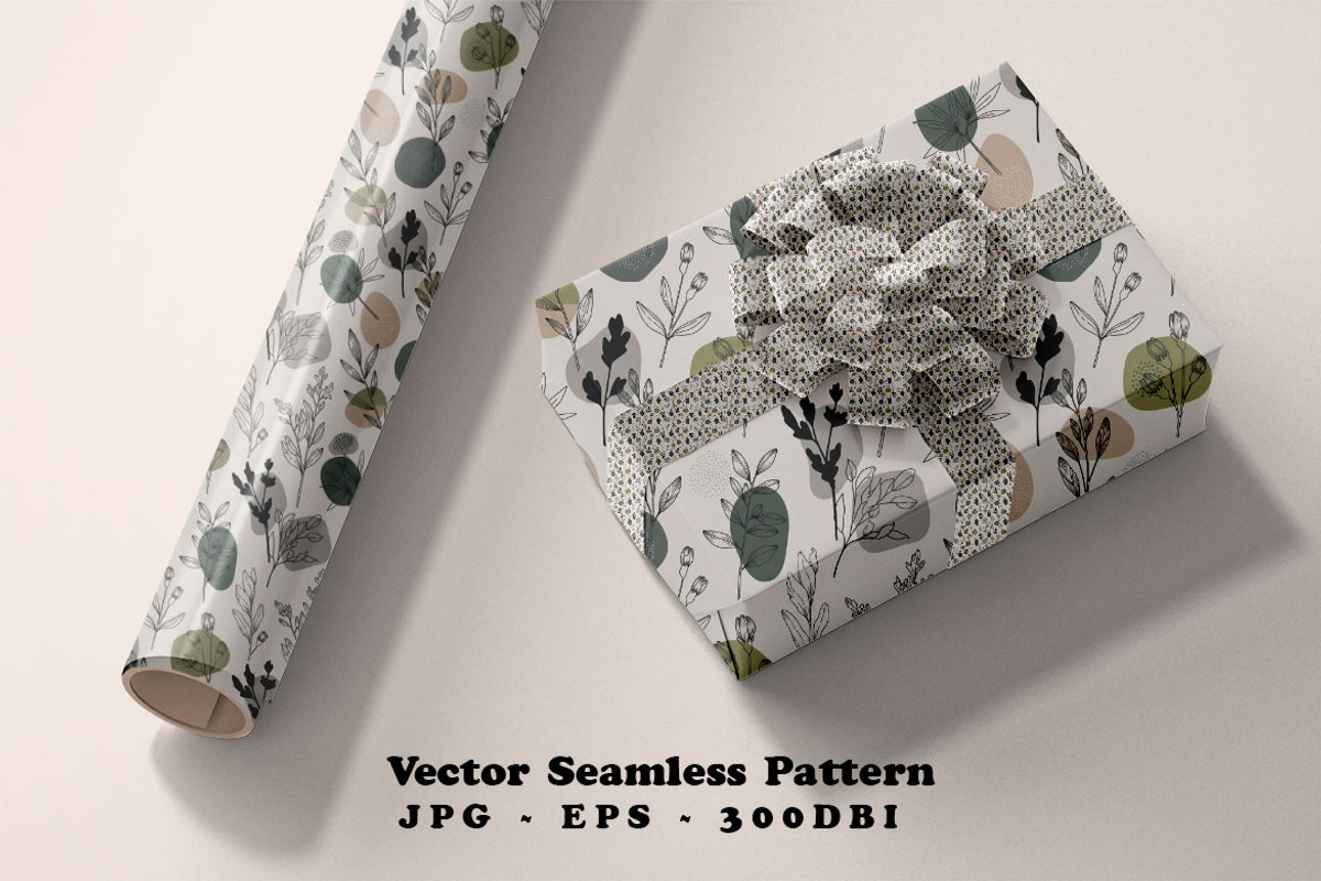 Minimal Botanical Seamless Vector, a Pattern Graphic by one-touch (Photo 6 of 10)