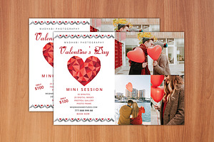 Valentine Day Mini Session Card