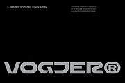 Vogjer - Bold Futuristic Font, a Sans Serif Font by limitype (Thumbnail 1 of 14)