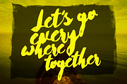 Cherie Bomb - Punk rock script font, a Script Font by Great Scott! (Thumbnail 6 of 8)