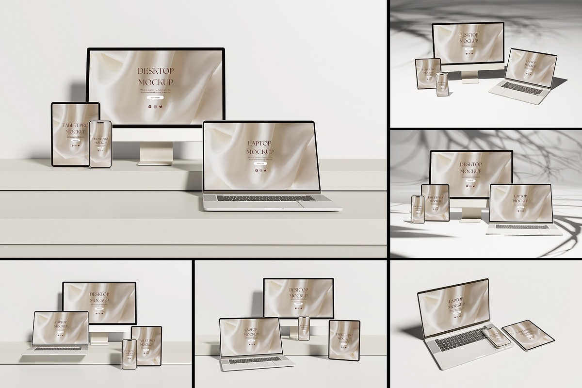 Multi Device Mockup, a Print Template by AKMAL STUDIO (Photo 1 of 12)
