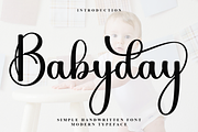 Babyday, a Handwritten Font by InermediaSTUDIO (Thumbnail 1 of 8)