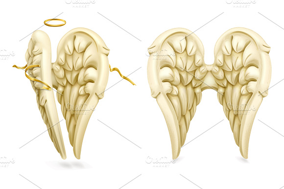 Angel Wings Vector Icons