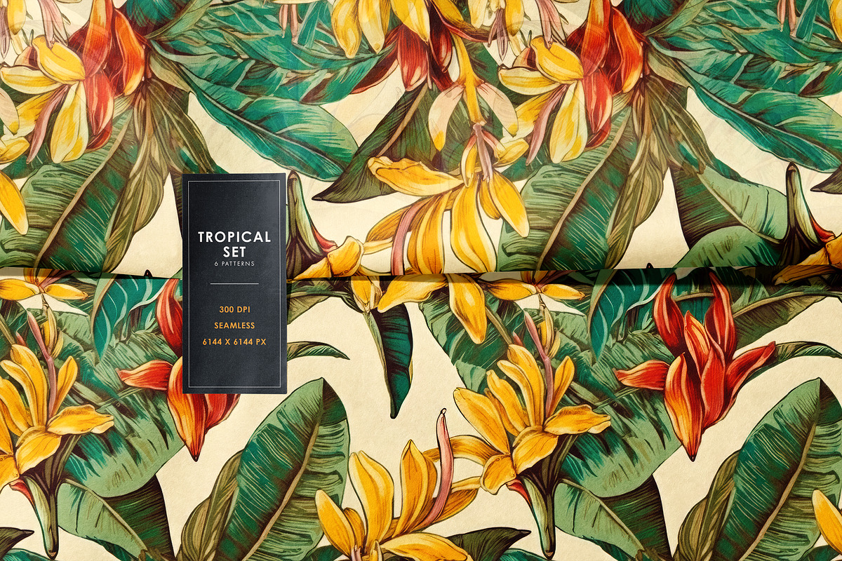 Tropical Seamless Patterns, a Pattern Graphic by Ninterints (Photo 12 of 16)