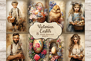 Victorian Easter Junk Journal, a Person Illustration by GlamArtZhanna (Thumbnail 1 of 10)