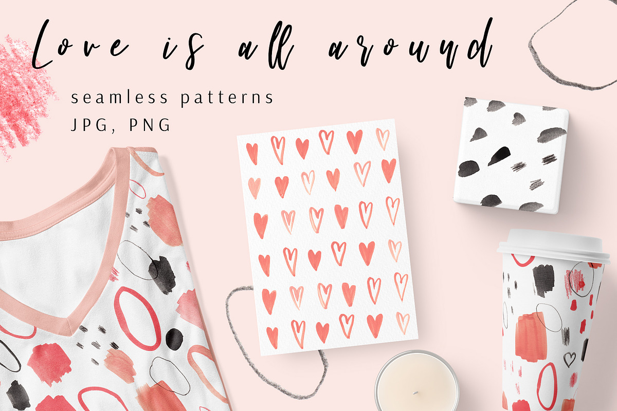 Love is all around, a Pattern Graphic by Svyatoslava_M (Photo 1 of 4)
