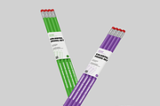 Colorful Pencil Packaging Mockup, a Pens & Pencil Mockup by Bartama Graphic (Thumbnail 2 of 5)