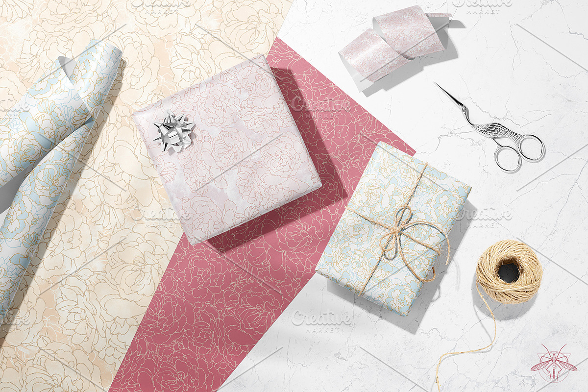 Misty Rose | Vector patterns, a Pattern Graphic by Tanya Vollar (Photo 6 of 10)