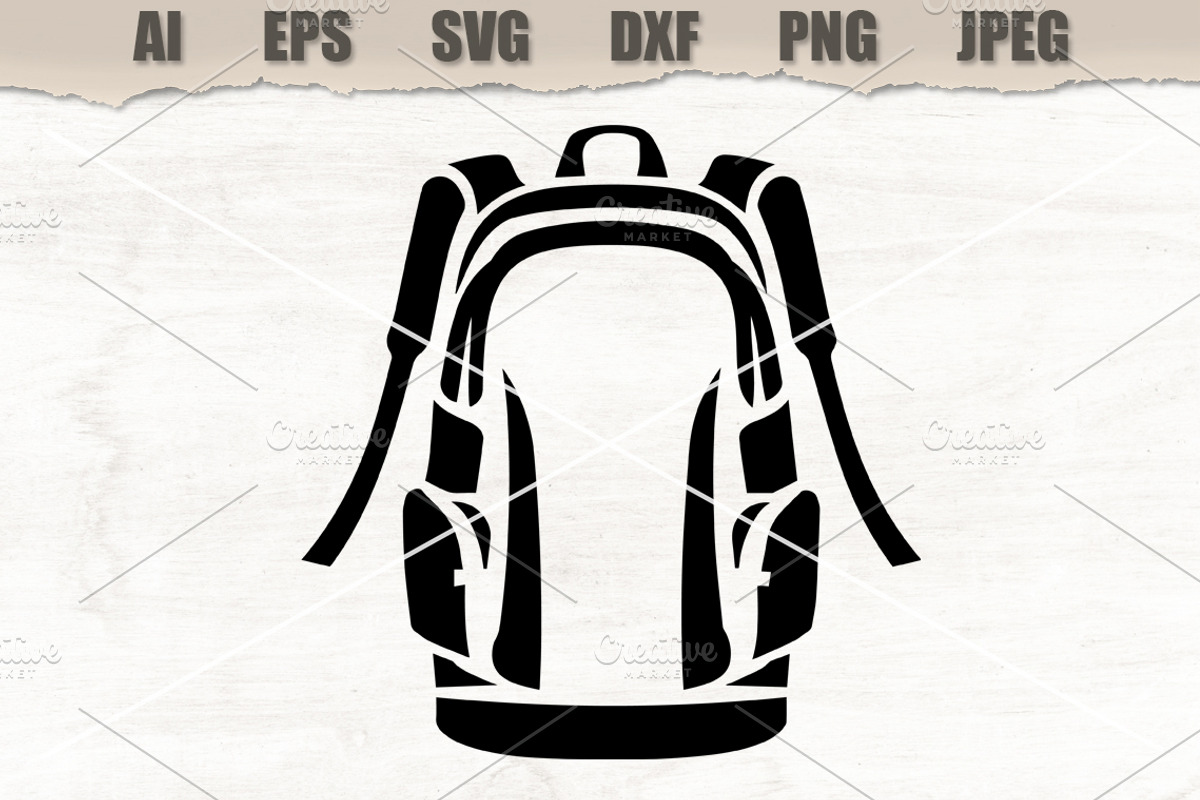 Stencil Travel Backpack, a Sport Illustration by MARYCRAFTIRIA (Photo 1 of 3)