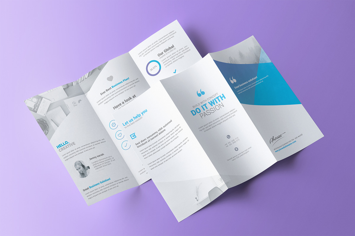 Trifold Brochure, a Brochure Template by Crevo Studio (Photo 4 of 4)